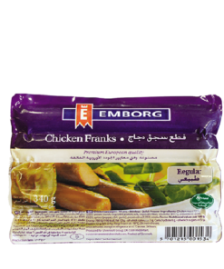Emborg Chicken Franks 32 X 340g