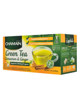 Chamain Green Tea Cinnamon & Ginger 6 X 20 Bags