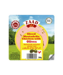 Zaad Sliced Chicken Mortadella With Olives 12 X 200g