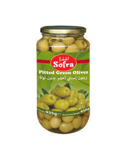 Sofra Pitted Green Olives 6 X 935g