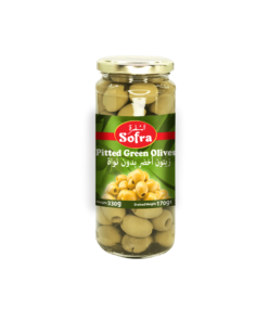 Sofra Pitted Green Olives 12 X 330g