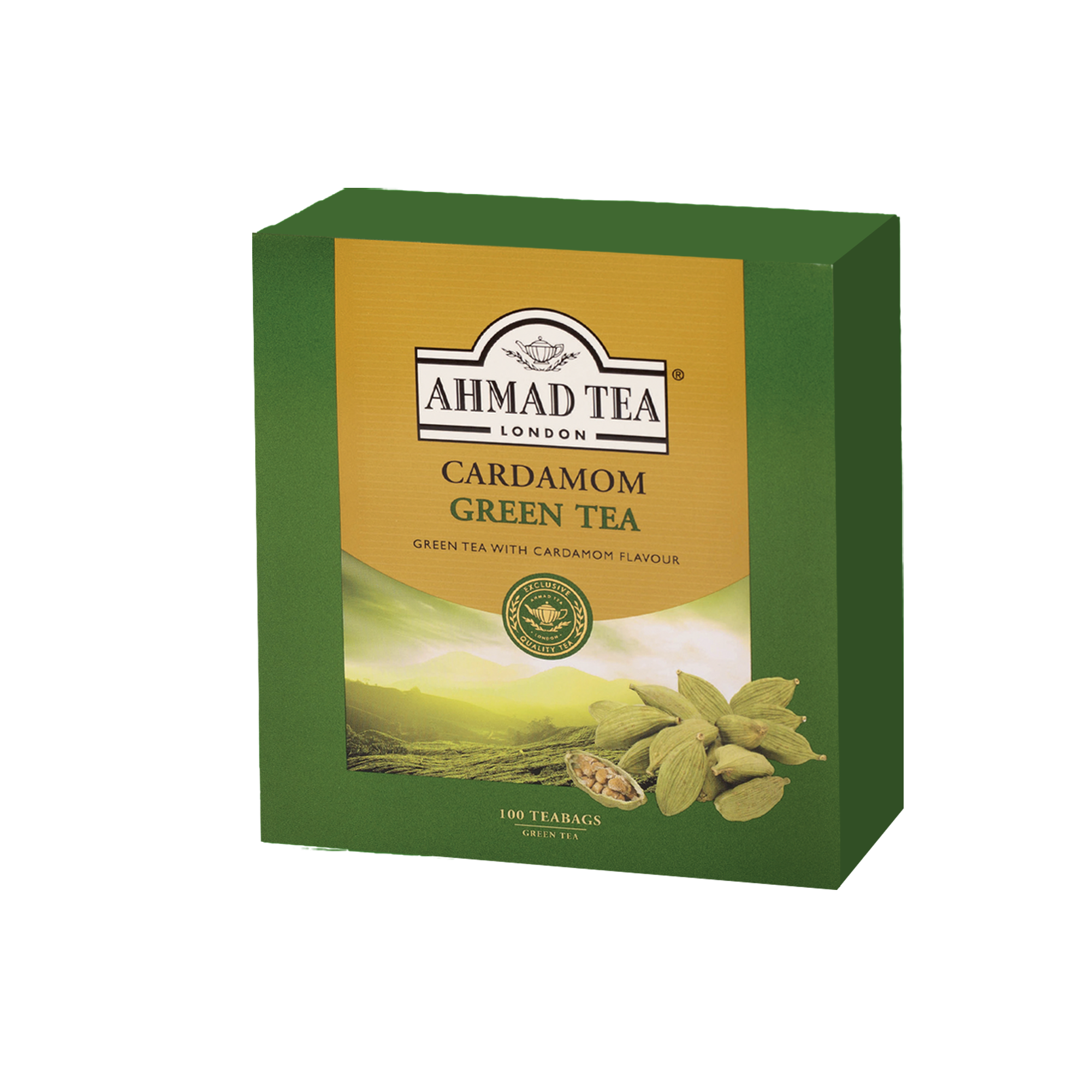 Ahmed Tea Cardamom Green 12 X 100 Tea Bags – Damasgate Wholesale