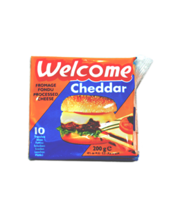 Welcome Sliced Cheddar Cheese 22 X 200g