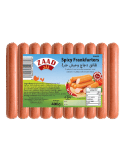 Zaad Spicy Chicken Hotdog 12 X 400g