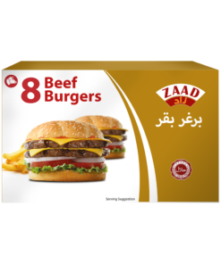 Zaad 8 Beef Burger 6 X 457g