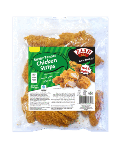 Zaad Sizzler Hot & Spicy Tender Chicken Strips 12 X 500g