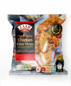 Zaad Hot & Spicy Chicken Fillet Strips 12 X 500g