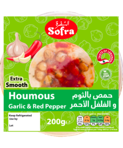 Sofra Houmous Garlic & Red Pepper 12 X 200g