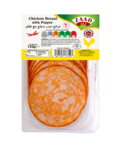 Zaad Sliced Chicken with Pepper 10 X 130g